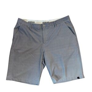 Adidas Ultimate 365 Gradient Stripe Golf Shorts Men Size 38 Black Gray Stripe